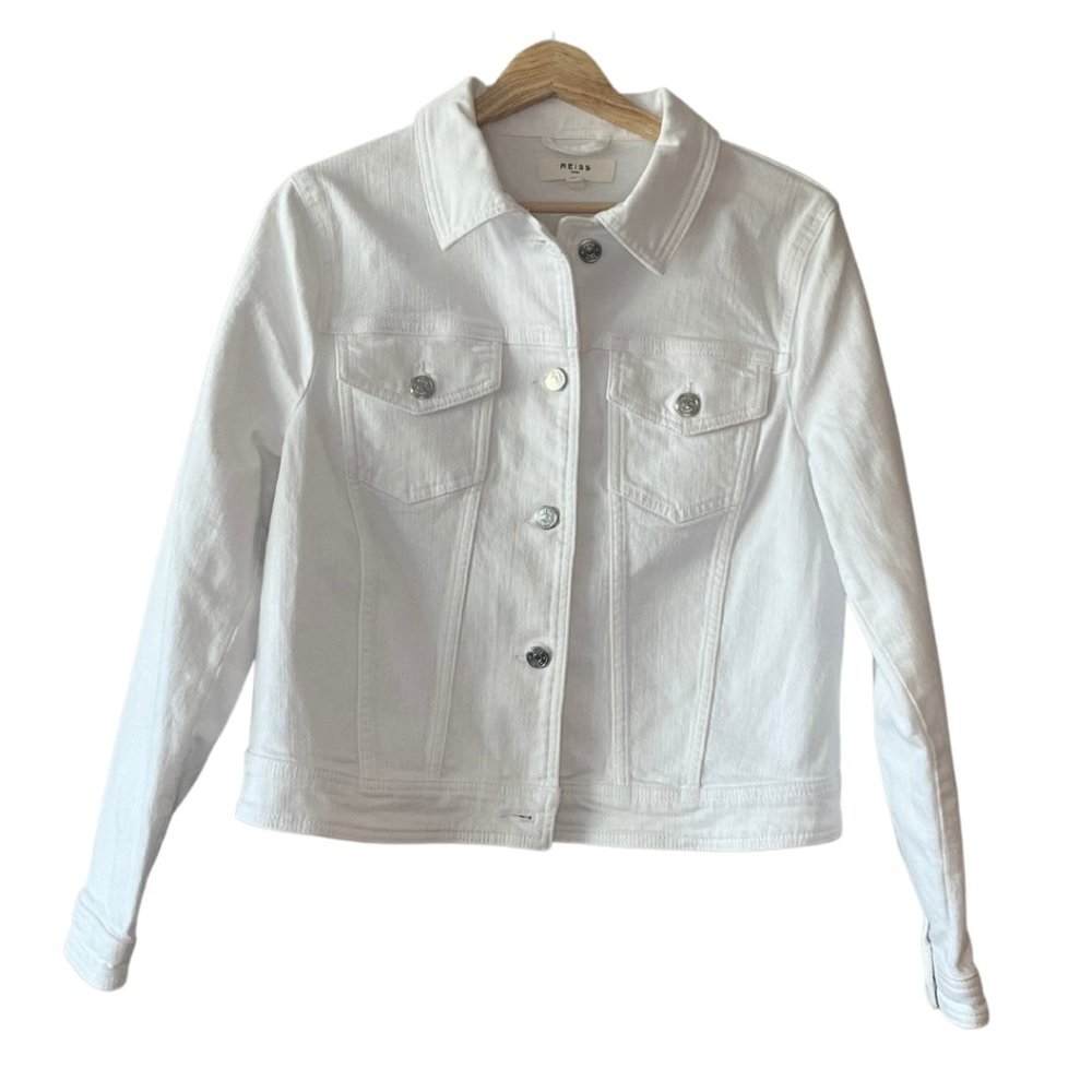 Reiss White Jean Jacket